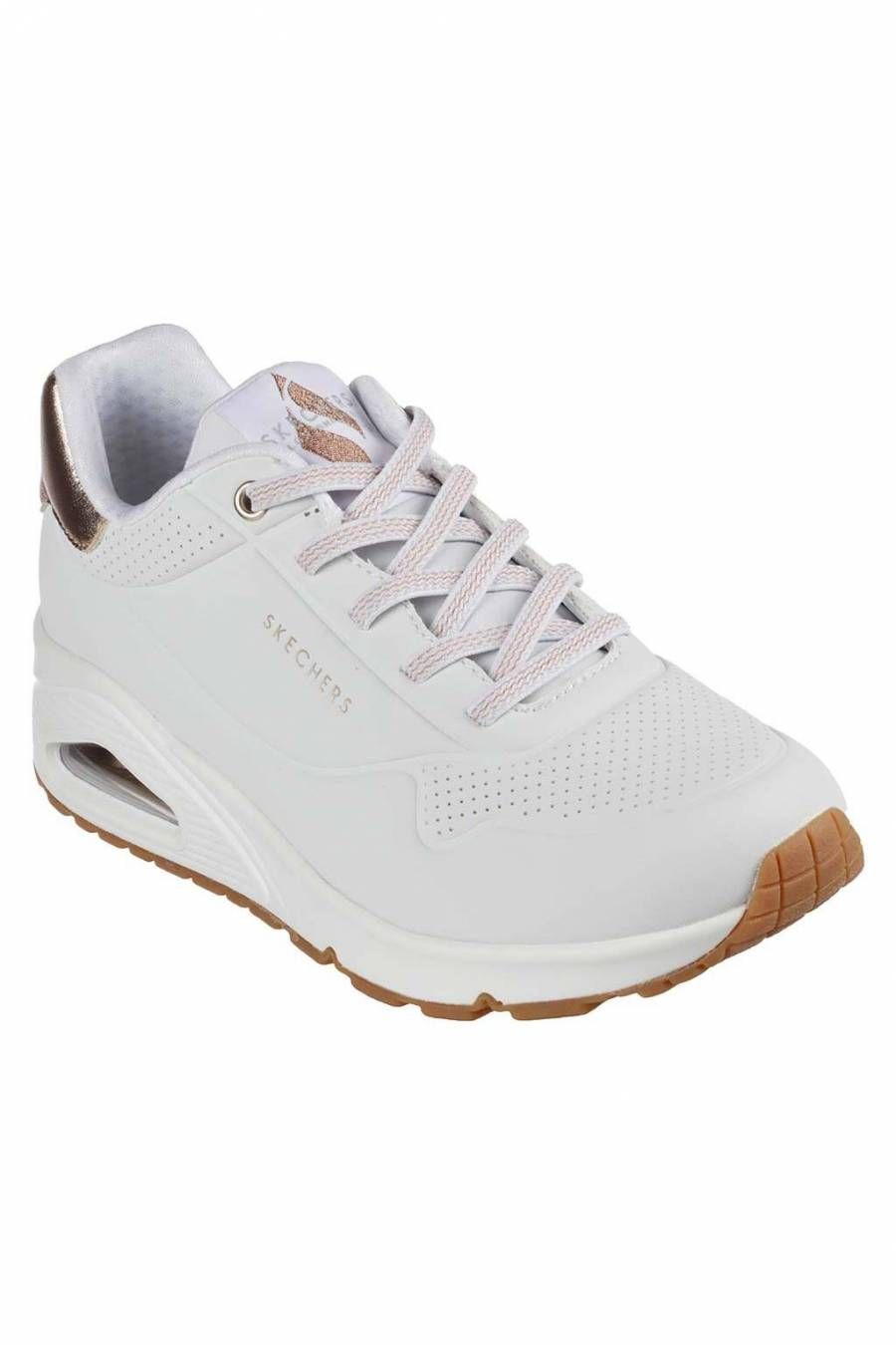 Baskets Skechers Uno Shimmer Away Skechers 155196 Wht - vue 7