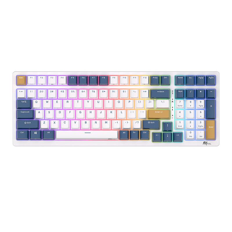 Mechanical Keyboard Royal Kludge Rk98 Rgb, Red Switch (blue)