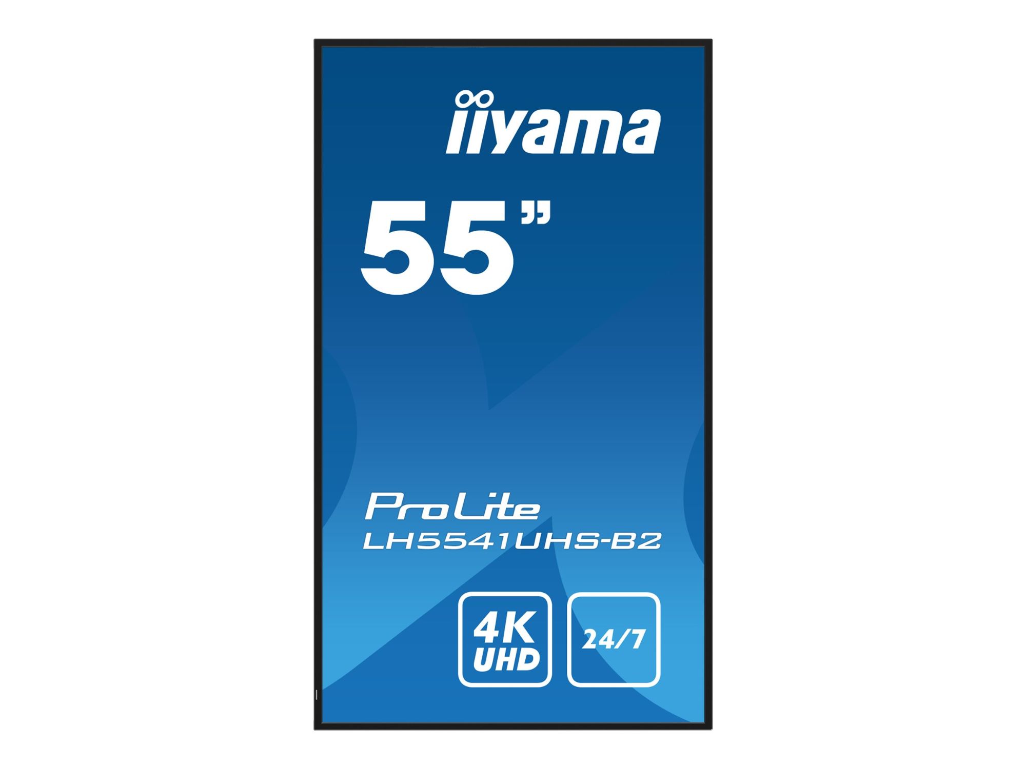 IIYAMA 55' dalle IPS 4K UHD 3840x2160 8ms 500cdm² Haut parleurs 3xHDMI 1xVGA USB Media Player Neuf - vue 4