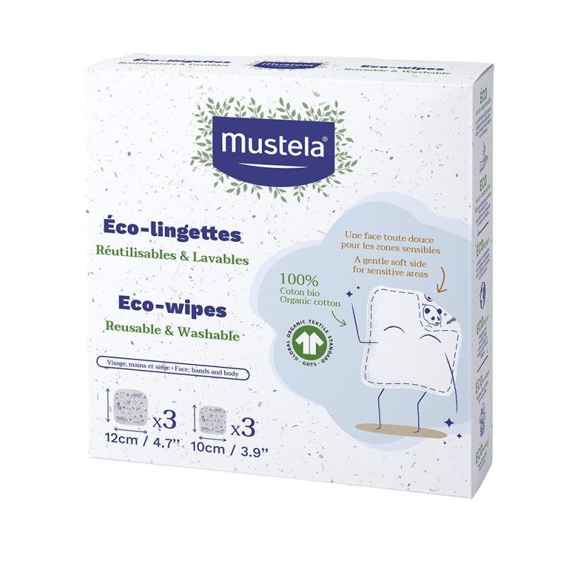 Lingettes Réutilisables & Lavables Mustela La Boite De 6 Lingettes - vue 3