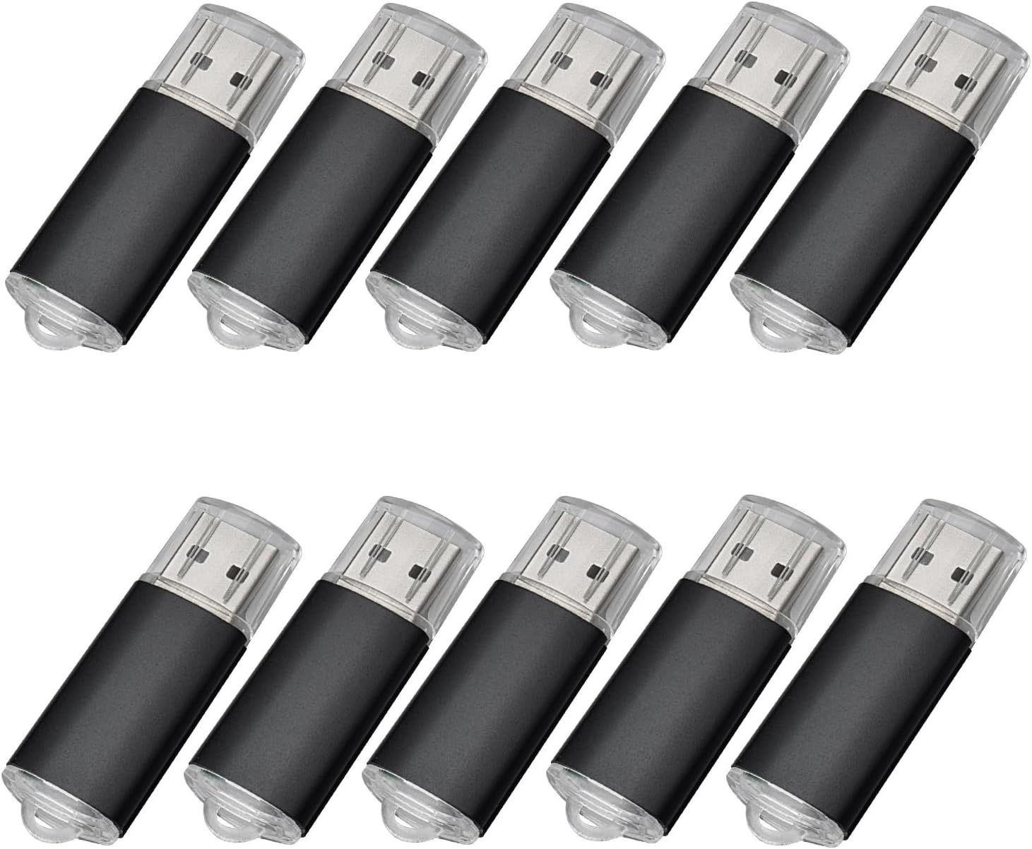 Lot de 10 clés USB 2.0 16 Go Noir