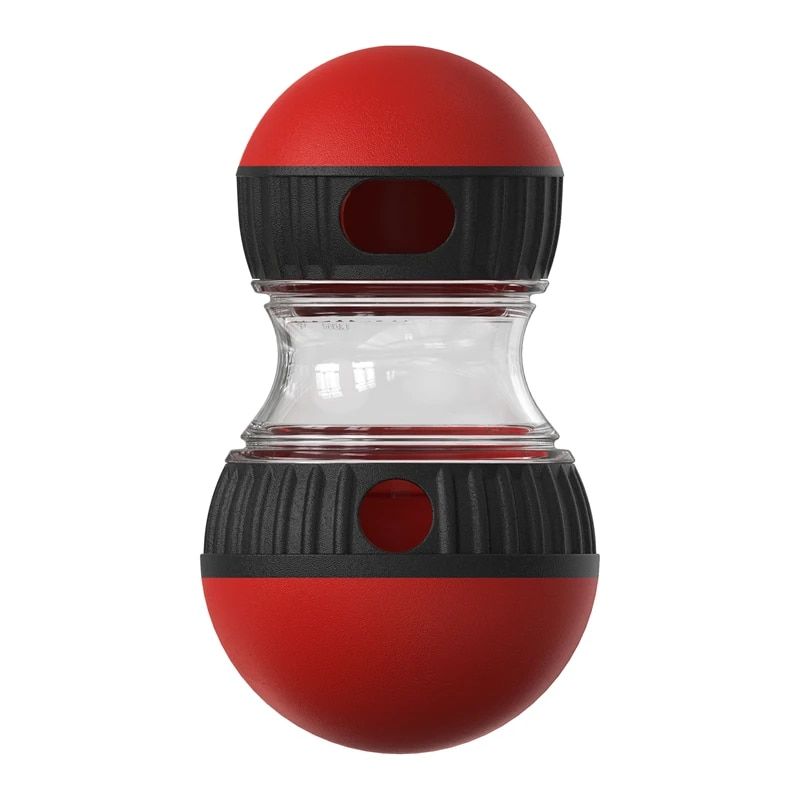 Jouets Pour Animaux De Compagnie Interactifs Pour Chiens,Boule Roulante,Piste Elliptique,Croissance Des Aliments Qui Fuient,Développer De Bonnes Habitudes,Jouets Robustes Et Durables - Type Red