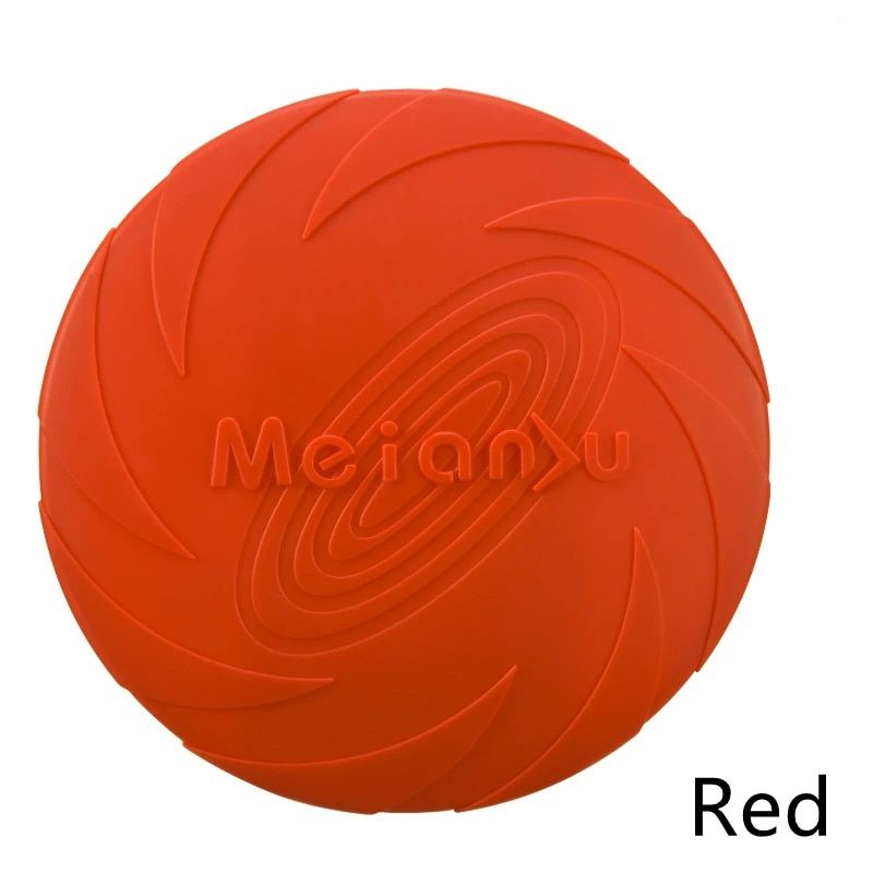 Disque Volant En Silicone Pour Chien,Jouet De Type Lancer,Matériau Robuste,Degré,Marque De Morsure,Animal De Compagnie Réparable,Entraînement En Plein Air,Divertissement - Type Red-18cm