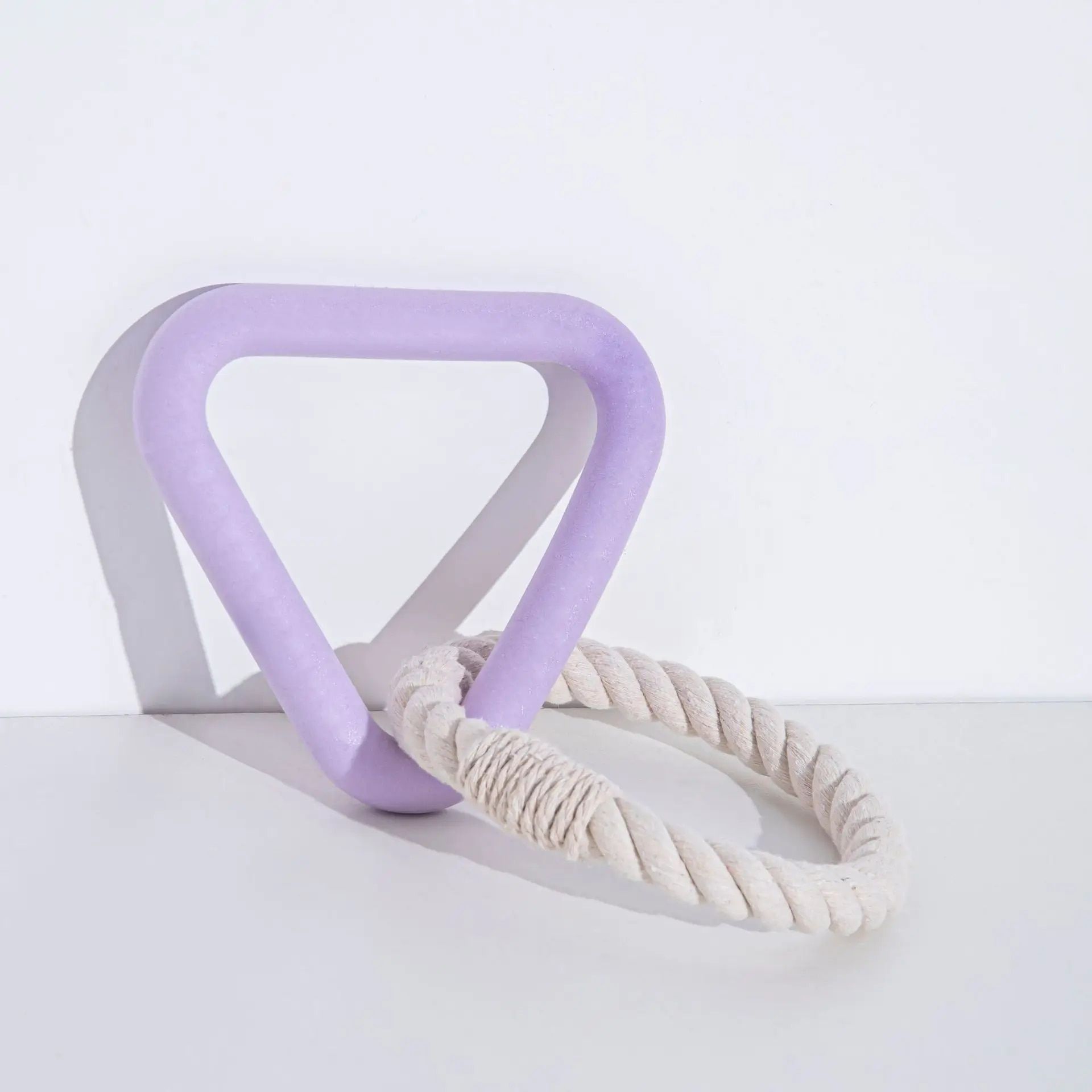 Jouets En Caoutchouc Tpr Pour Animaux De Compagnie,Anneau De Nervure Triangulaire,Ulde Coton Résistante À La Mastication,Jouet Coule Pour Chien,Remorqueur De Guerre - Type Purple-S