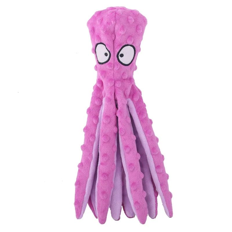 Jouet À Mâcher Coule En Peluche Pour Animaux De Compagnie,Jouet Vocal Pour Chat Et Chien,Puzzle De Coquille De Pieuvre,Degré De Morsure,Livres De Dents,Fournitures Pour Animaux De - Type Purple #B
