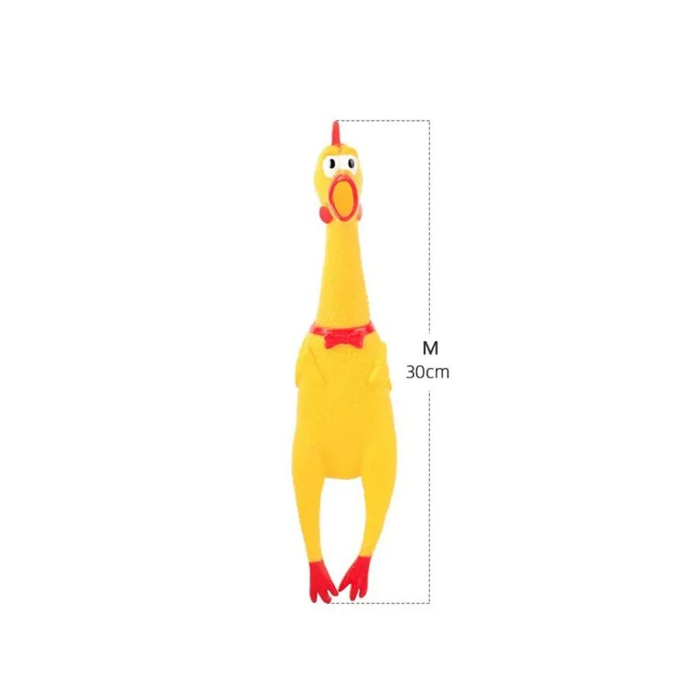 Jouet À Mâcher En Caoutchouc Jaune Pour Animaux De Compagnie,Poulet Grinçant,Grinçant,Faisant Du Bruit,Ventilé,Drôle,Chien - Type M