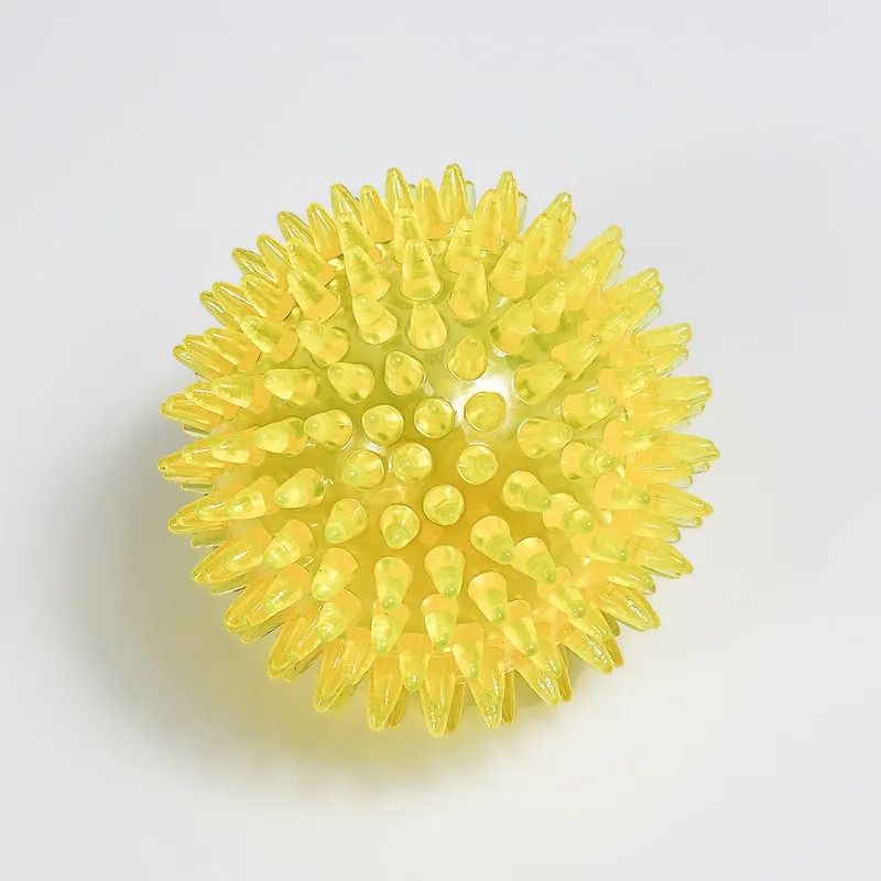 Jouet Sonore Pour Animaux De Compagnie,Polka,Squeaky Tooth Books,Balle Tpr,Entraînement,Chfuktoy,Thorn,Ikaccessrespiration,Chien,Chat,Chiot - Type Yellow-S 6.5cm