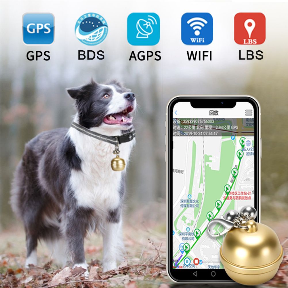 Mini traceur GPS Anti-perte pour enfants, localisateur de balle, collier de positionnement intelligent étanche pour animaux de compagnie, suivi Wifi en temps réel pour chien et chat