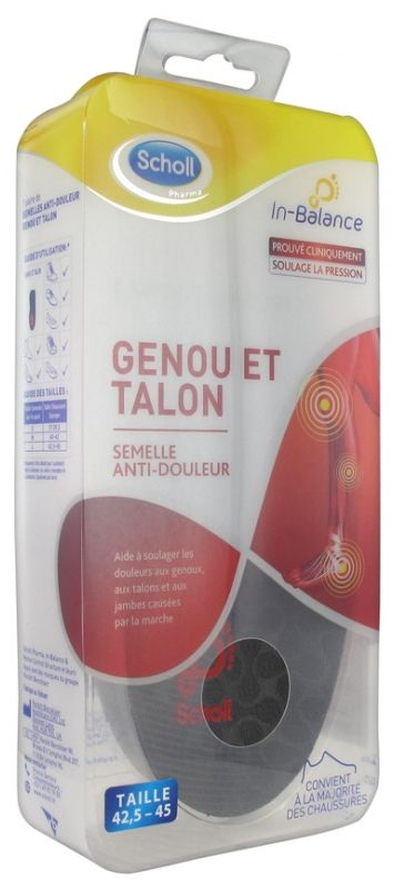 Scholl Semelles Genou Et Talon Taille