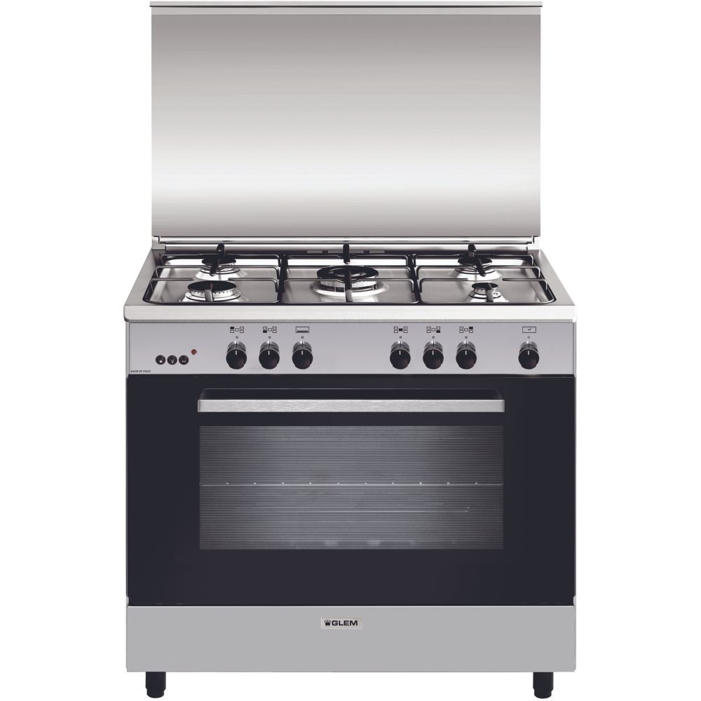 GLEM Cuisinière à gaz grande largeur inox GA960MIX2 - vue 2