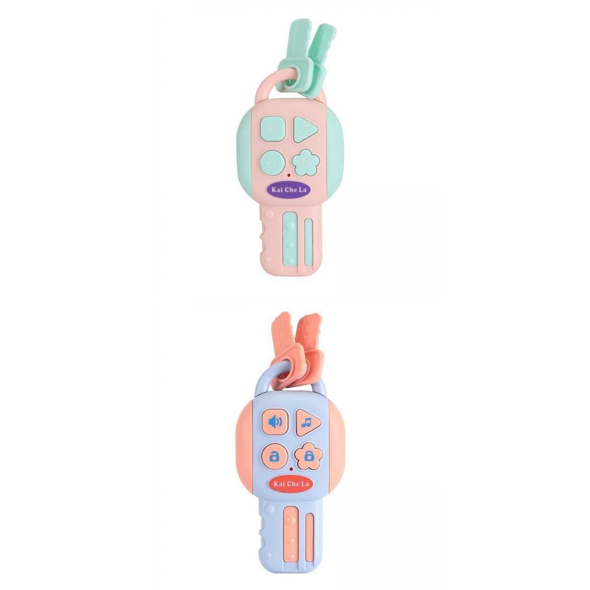  - Fenteer Clé De Voiture Musicale Jouets Cotillons Pour Garçons Filles Enfants Cadeaux D'anniversaire Rose+Clé De Voiture Musicale Jouets Cotillons Pour Garçons Filles Enfants Cadeaux D'anniversaire
