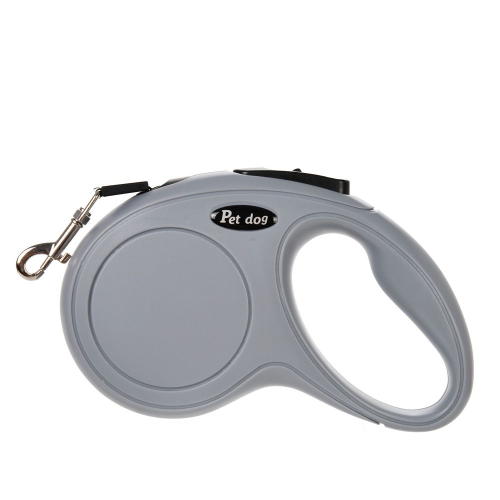 Laisse Rétractable Automatique Pour Chiot,Ulpour Petit Et Moyen Chien,Roulette Chihuahua,Bouledogue Français,Marche En Plein Air,Fournitures Pour Animaux De Compagnie - Type Gris-5m