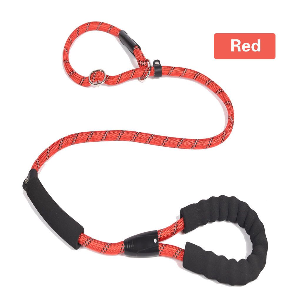 Laisse De Base En Nylon Pour Petits Et Grands Chiens,Ulde Coulée,Collier De Marche Pour Chien,1.6m - Type Rouge-L Thick 1cm #A