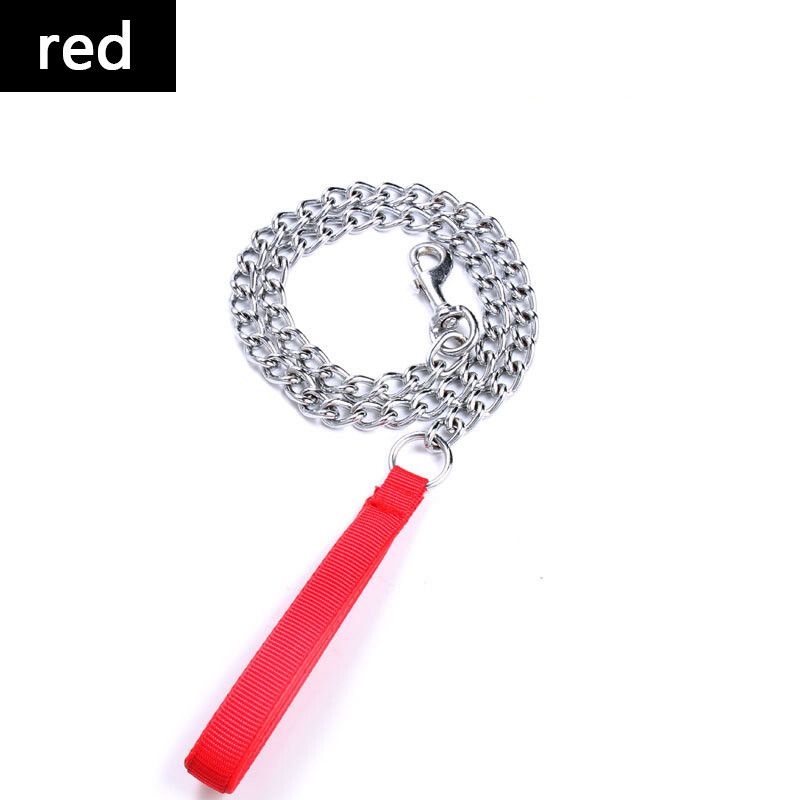Fer Anti-Morsure En Métal Pour Petits Et Moyens Chiens,Vêtements Pour Animaux De Compagnie,Fournitures,120cm - Type Rouge-0.3x120cm