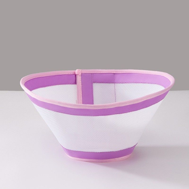 Collier Post-Opératoire Élisabéthain Pour Animaux De Compagnie,Protection Contre Les Léchers Et Les Morsures,Équipement De Sauna,Accessoires Pour Le Cou Du Chiot,Chat,Petits Chiens - Type Purple-L