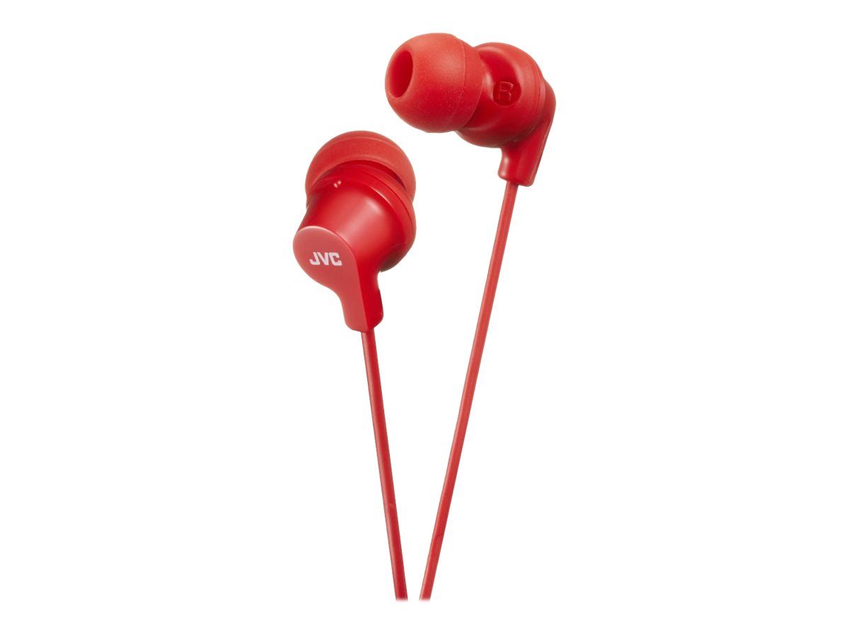 JVC HA-FX10 - Écouteurs - intra-auriculaire - filaire - jack 3,5mm - isolation acoustique - rouge