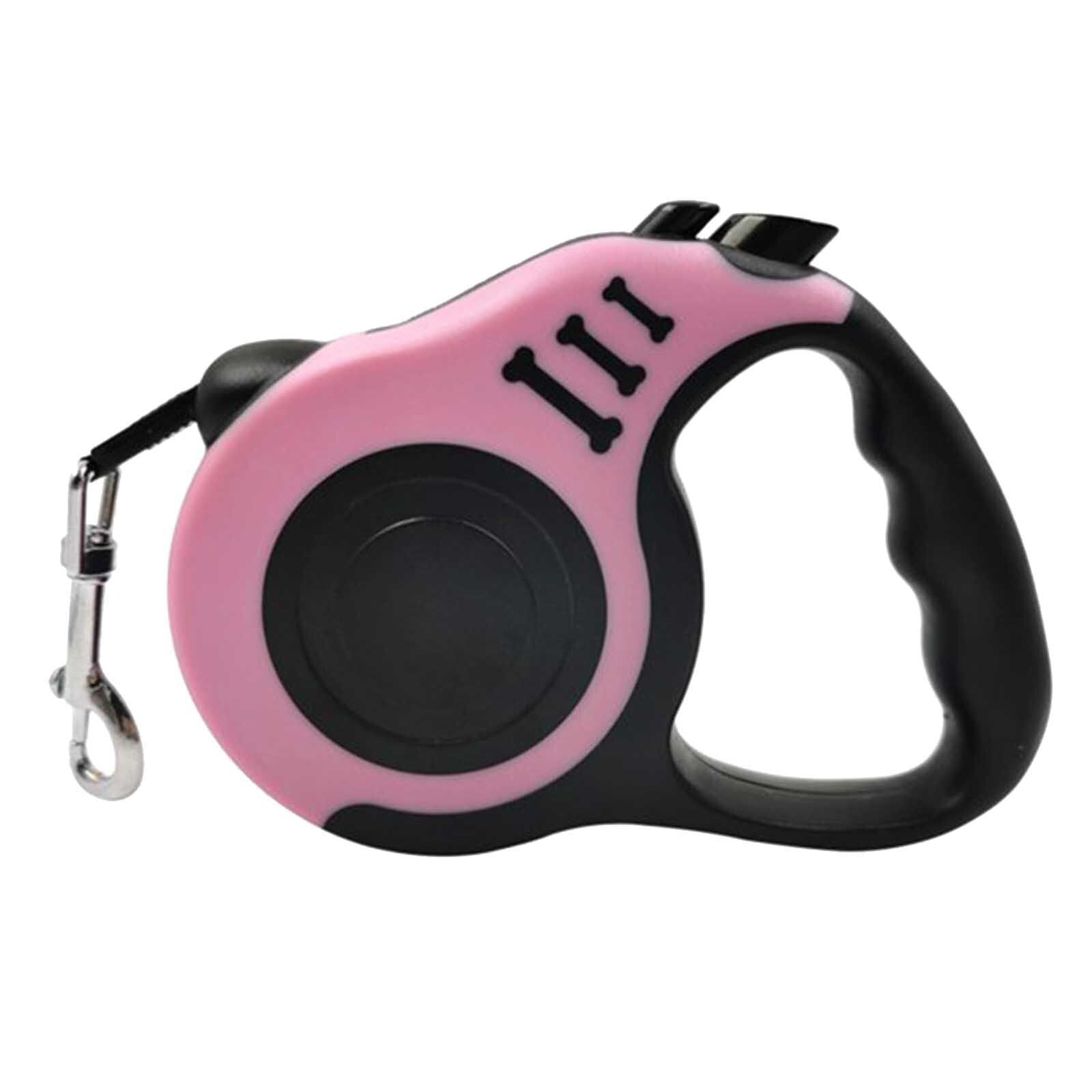 Laisse Rétractable Pour Animal De Compagnie,Ulde Traction,Ceinture Automatique,Flexible,Produit Pour Petit,Moyen Et Grand Chien,5 M - Type Pink-One Size