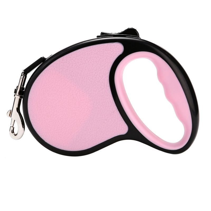Corde De Remorquage Rétractable Automatique Pour Animaux De Compagnie,Tracteurs Pour Animaux De Compagnie,Document Bonbon,Marche Pour Chien,Petite Et Moyenne Taille,Chien Et Chat,Jom - Type Rose-5m