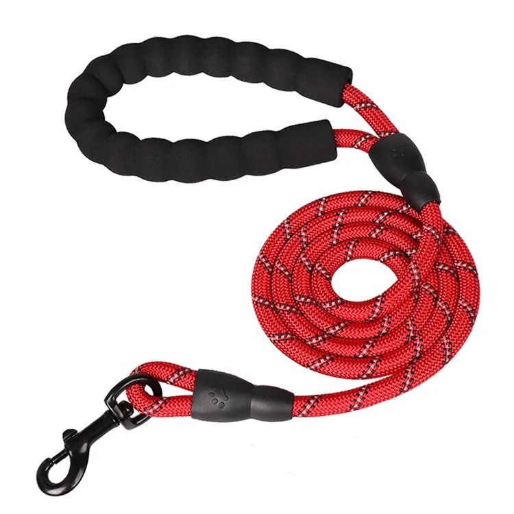 Laisses De Bain Renforcées Pour Chiens,Poignée Souple,Petits,Moyens,Grands Chiens,Fournitures Pour Gros Chiens,150 Cm,200 Cm,300cm - Type Red-1.2cm 2m
