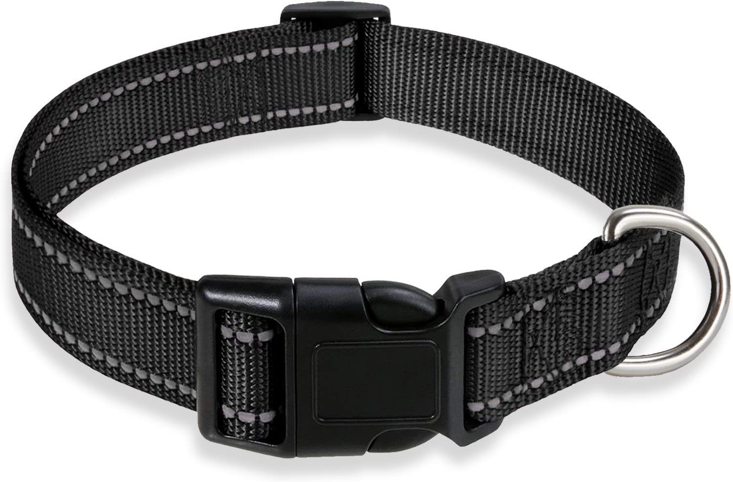 Laisse Led Clignotante En Nylon Pour Animaux De Compagnie,Collier De Sécurité Nocturne,Lueur Dans Le Noir,Chiens Shoous,Fluorescent - Type Black-L