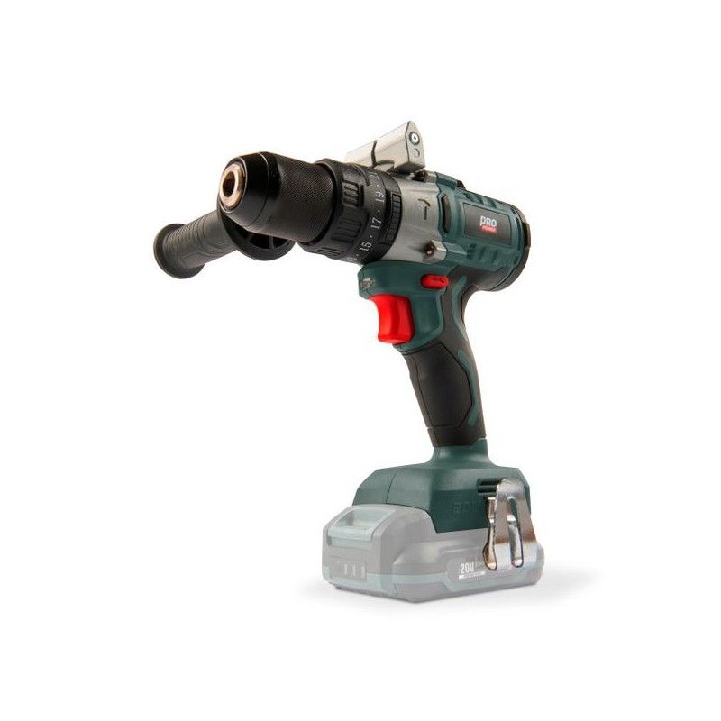 Perceuse visseuse à percussion sans fil 20V 50Nm DUAL POWER POWDP15200 Livrée sans batterie ni chargeur - vue 3