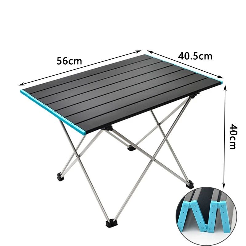 Table De Camping Pliante Portable Ultralégère",Bureau Extérieur Pliable,Alliage D'aluminium Haute Résistance,Fête De Jardin,Pique-Nique,"Barbecue - Type Size L #A