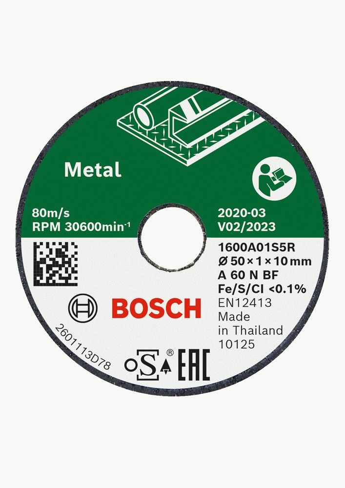 Disque à tronçonner droit Bosch Professional Expert for Inox 50 mm 3 pièces - vue 2