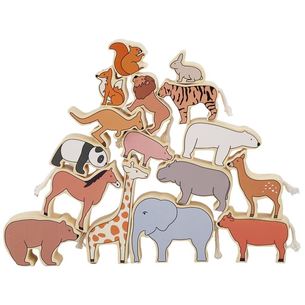  - Jeu D'équilibre Des Animaux En Bois Jeu Préscolaire Puzzle D'équilibre Des Animaux Jouets Blocs D'équilibre Des Animaux Pour Les Tout-Petits