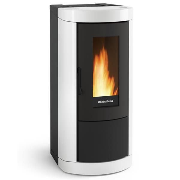 NORDICA EXTRAFLAME Poêle à granulés électronique 8 KW MIETTAEVOBLANC