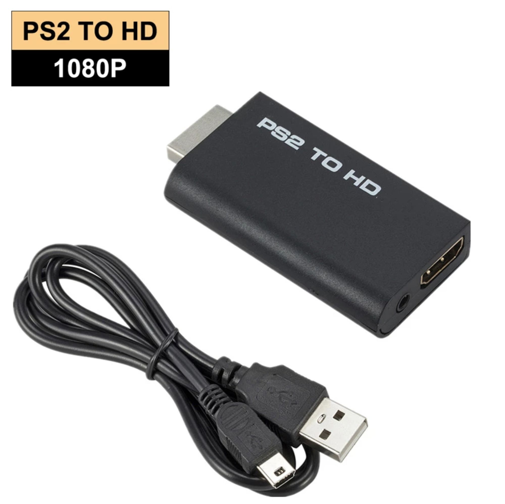 POUND Câble Adaptateur HDMI pour Playstation 2 - Compatible avec PS1 et PS2  - Câble hDMI avec Affichage RGB, Résolution 720p et Cable Micro USB pour  l'Alimentation : : Jeux vidéo