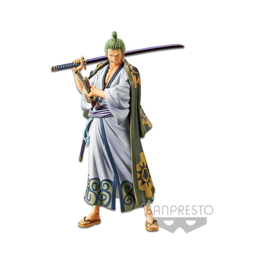 Figurine One Piece - Zoro Grandline Men Wanokuni Vol 2 Dxf 17cm