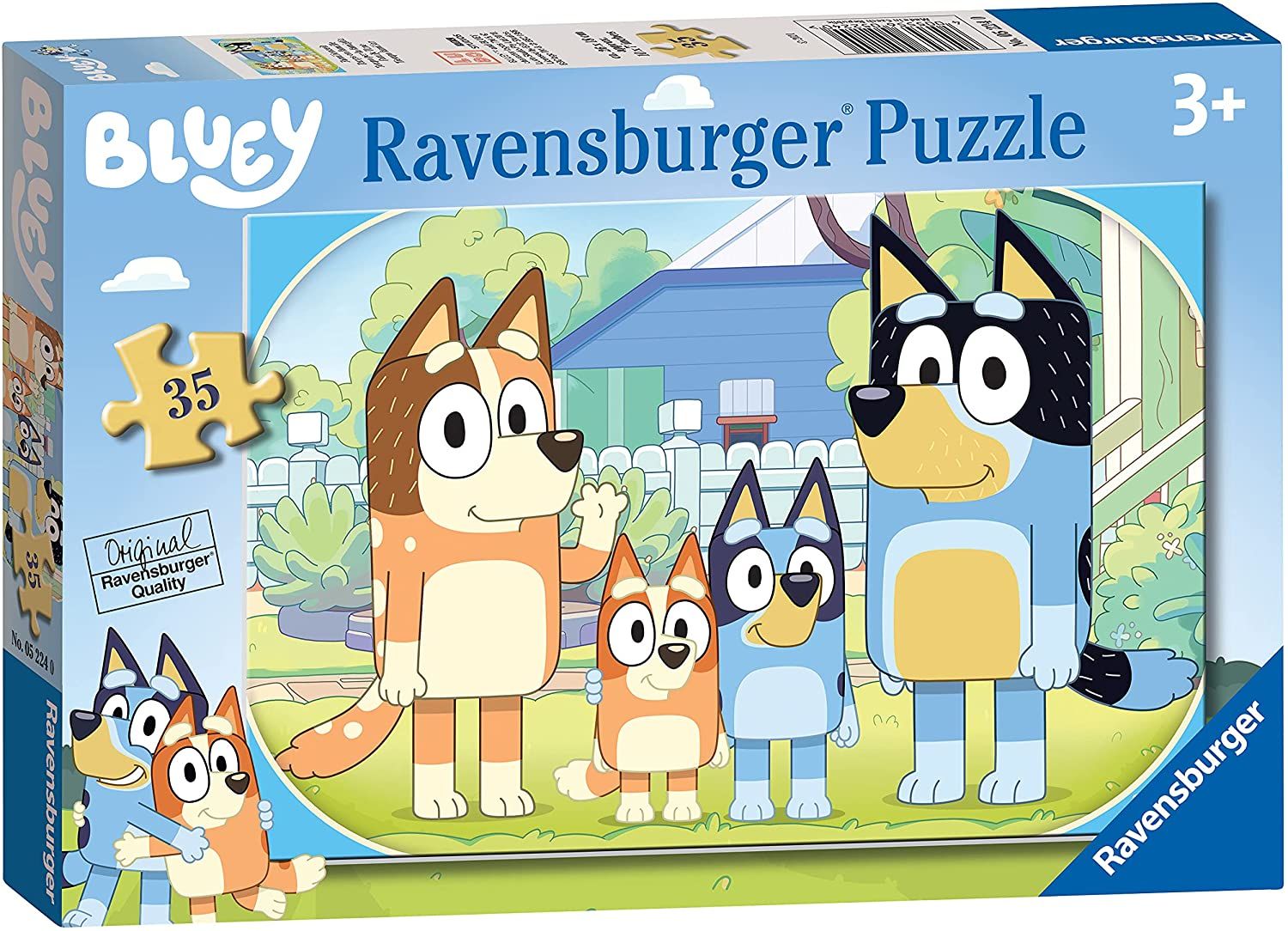 Ravensburger Bluey Puzzle 35 pièces pour Enfants à partir de – Jouets éducatifs pour Tout Petits 26 4 x 18 1 x 0 2 cm - vue 5