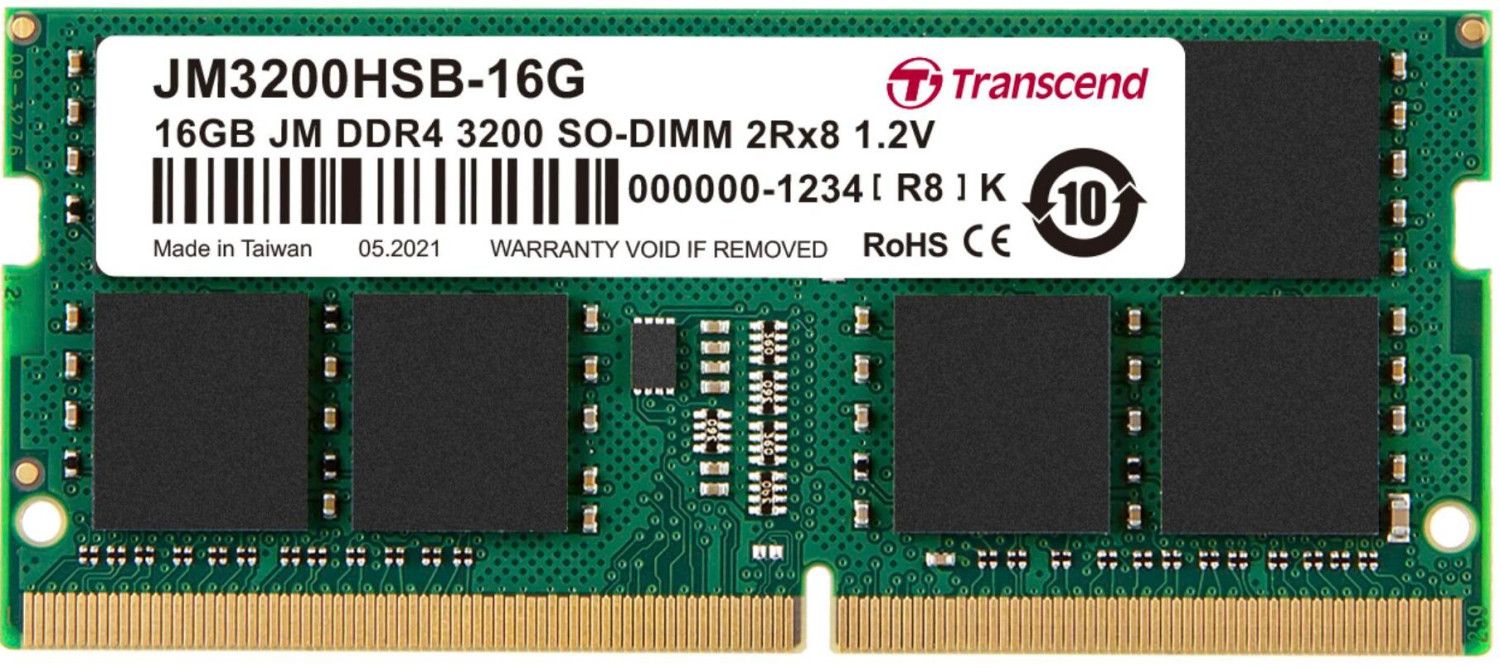 Transcend JetRam JM3200HSB 16G module de mémoire DDR4 3200 MHz Neuf - vue 3
