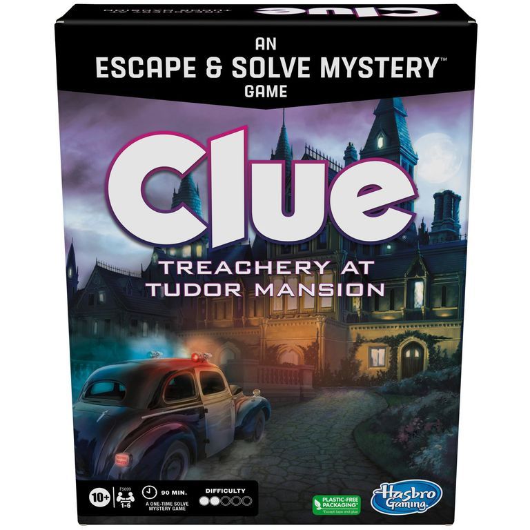F5699 Gioco Da Tavolo Clue Treachery At Tudor Mansion Detective