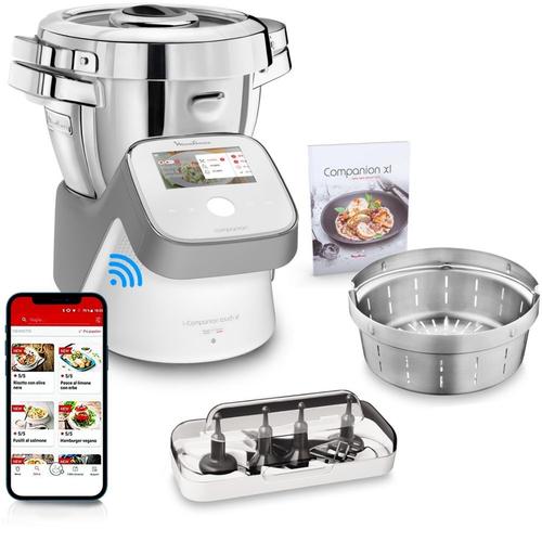 Moulinex I-companion Touch Robot Cuiseur, 14 Programmes, Application Hf935e10