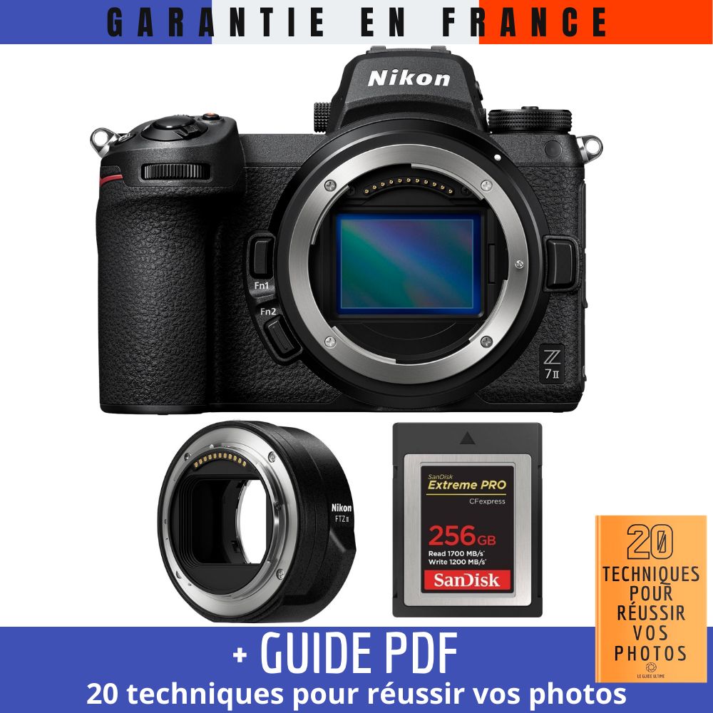 Nikon Z7 II + Nikon FTZ II + 1 SanDisk Extreme PRO CFexpress Type B + Guide PDF 20 TECHNIQUES POUR RÉUSSIR VOS PHOTOS