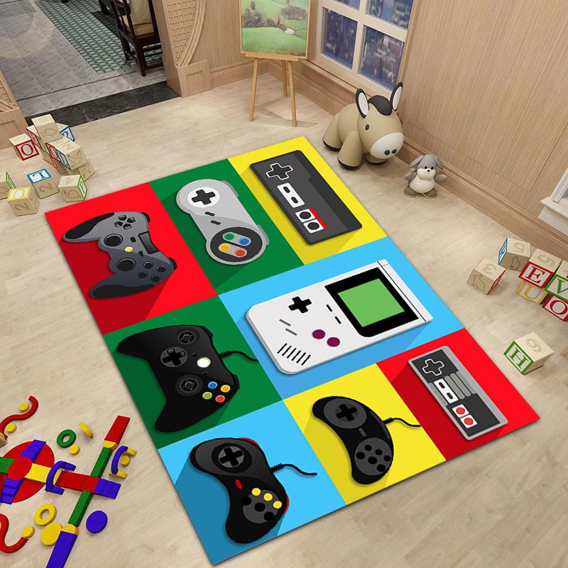 Tapis Enfant Tapis De Chambre Tapis Antidérapant Avec Poignée Pour Console De Jeu Vidéo, Accessoire De Maison, Salon, Canapé, Table Basse, Porte D'entrée