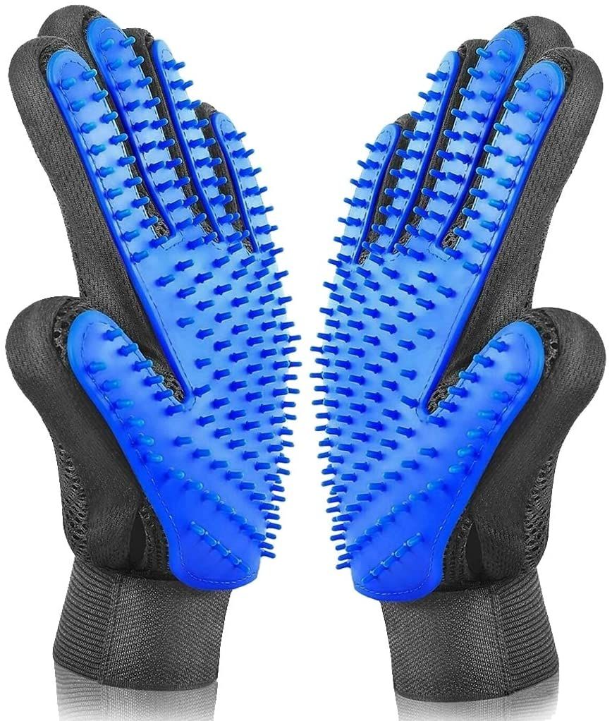 Comparer les prix de Gant Toilettage Gant Poil Chien Pour Animaux De Compagnie Pour Animal, Cheval, Lapin De Massage, Douche, Bain Brosse Peigne En Caoutchouc Anti Puces Gants Poils Animaux (Couple)
