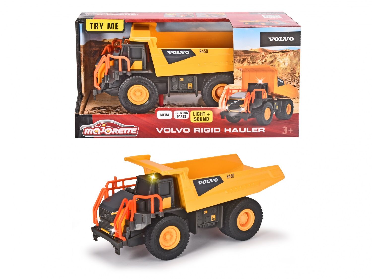 Majorette GS Volvo Tombereau R45D - vue 3