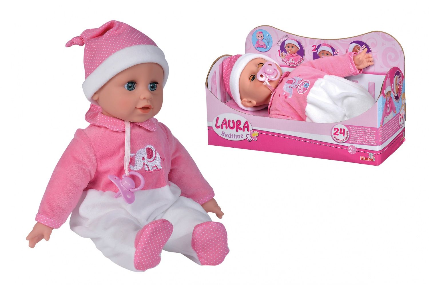 Poupees Laura Poupon Fait Dodo 38cm