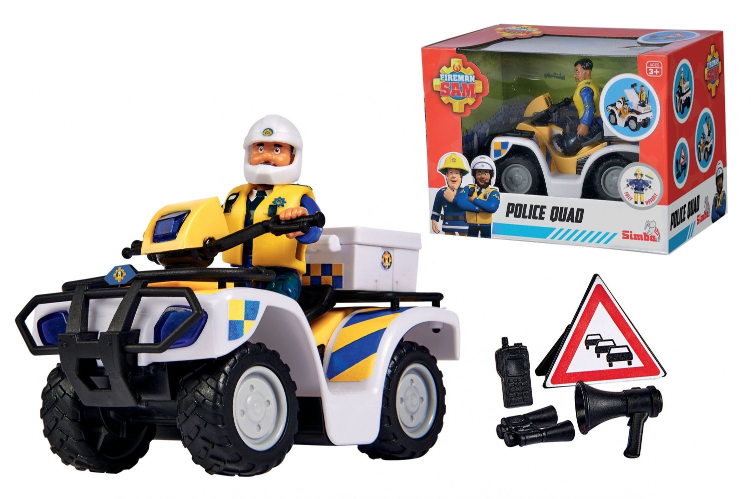 Sam Le Pompier Slp Quad Police + 1 Fig