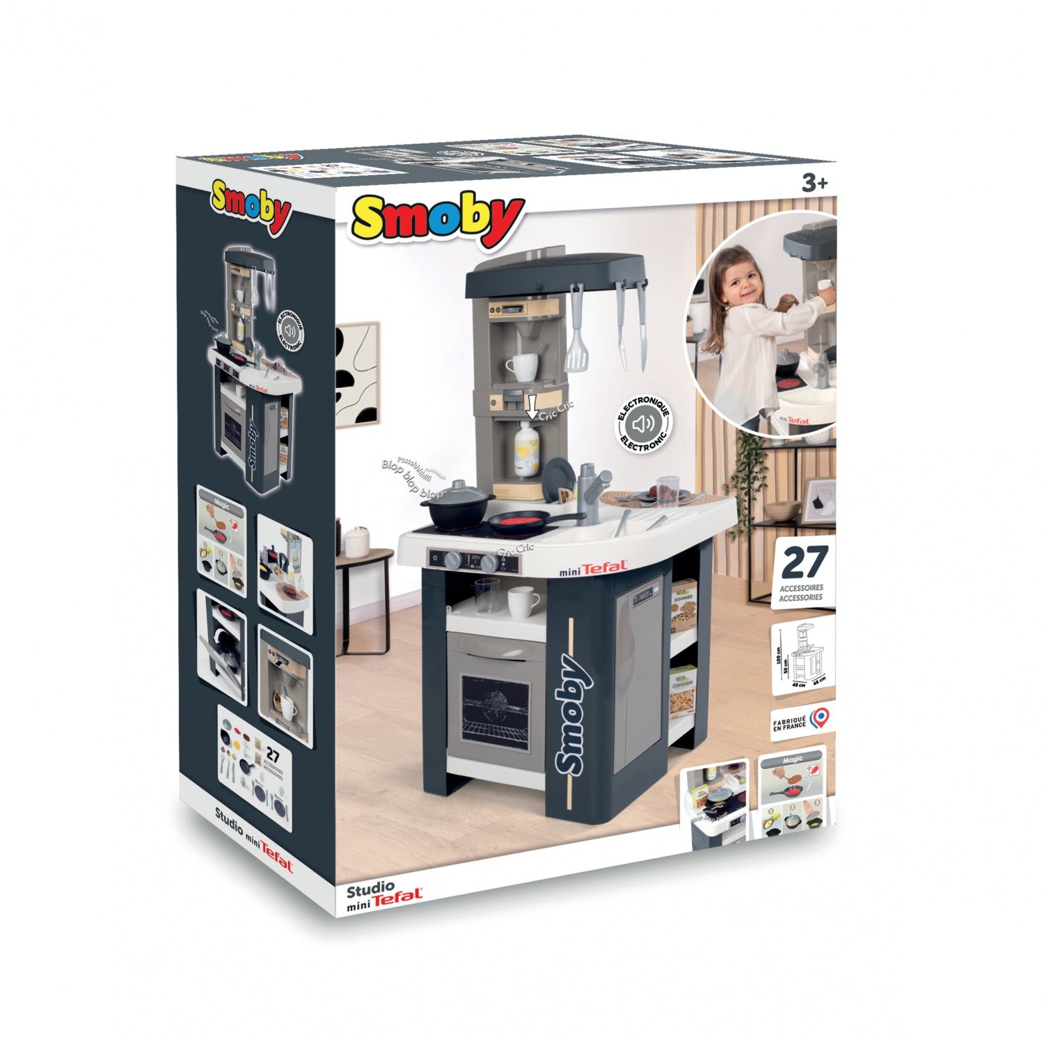 Cuisine Tefal Studio pour enfants Smoby 27 accessoires inclus - vue 3