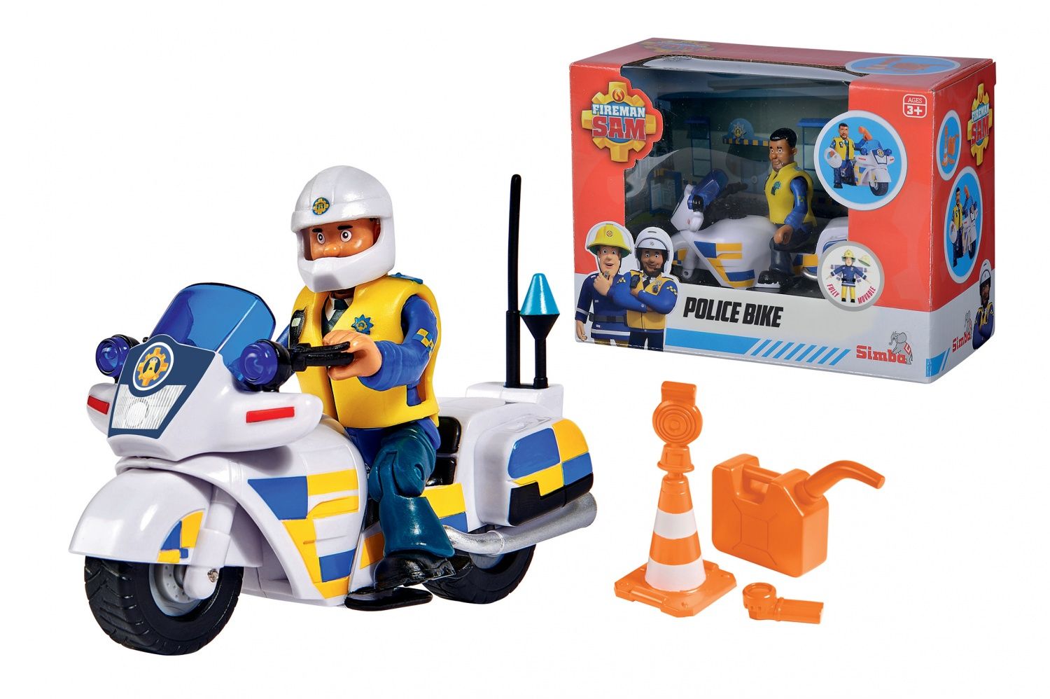 Sam Le Pompier Slp Moto Police + 1 Fig