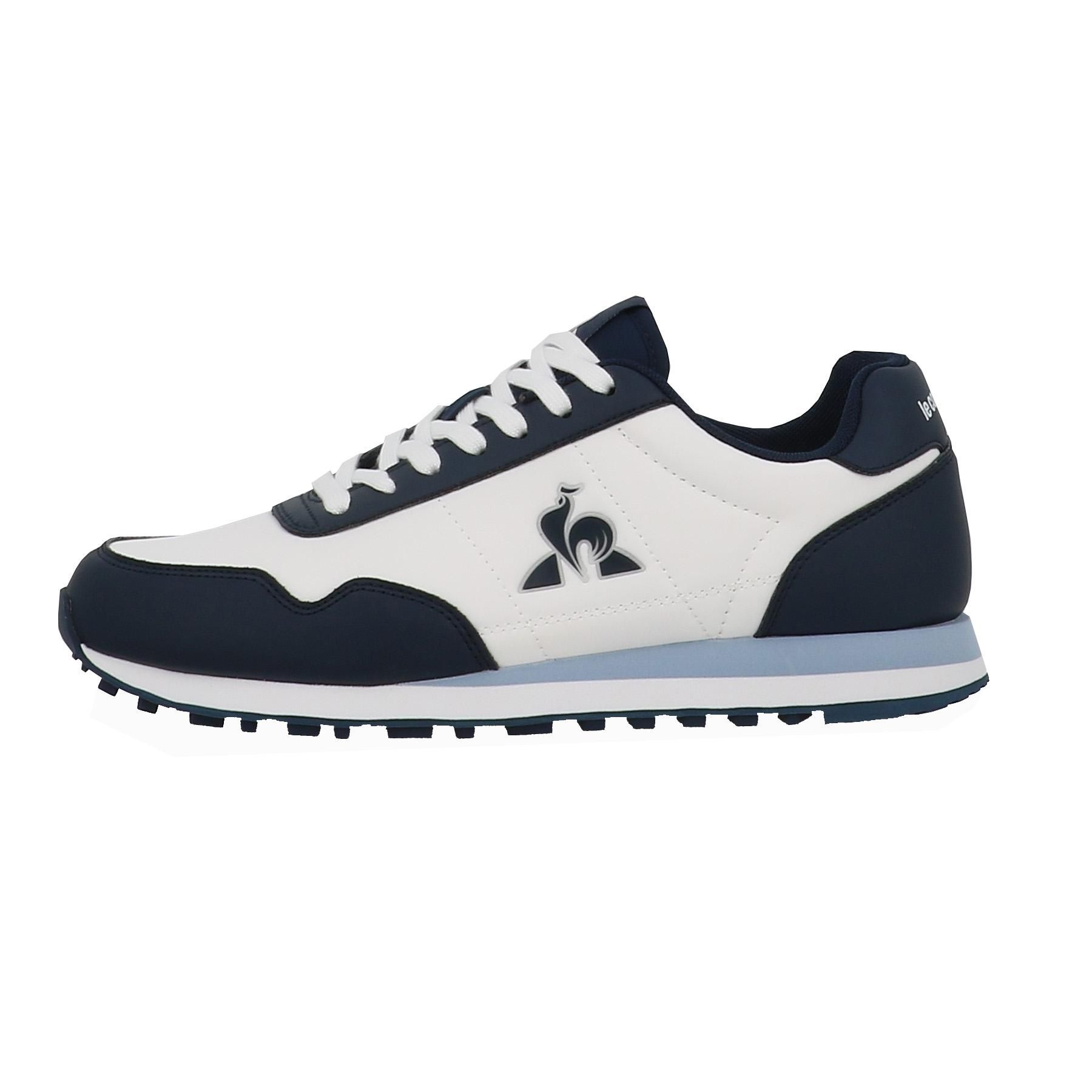 Chaussures Basses Cuir Ou Simili Le Coq Sportif Astra_2 Optical White/Dress Blue Blanc - 43