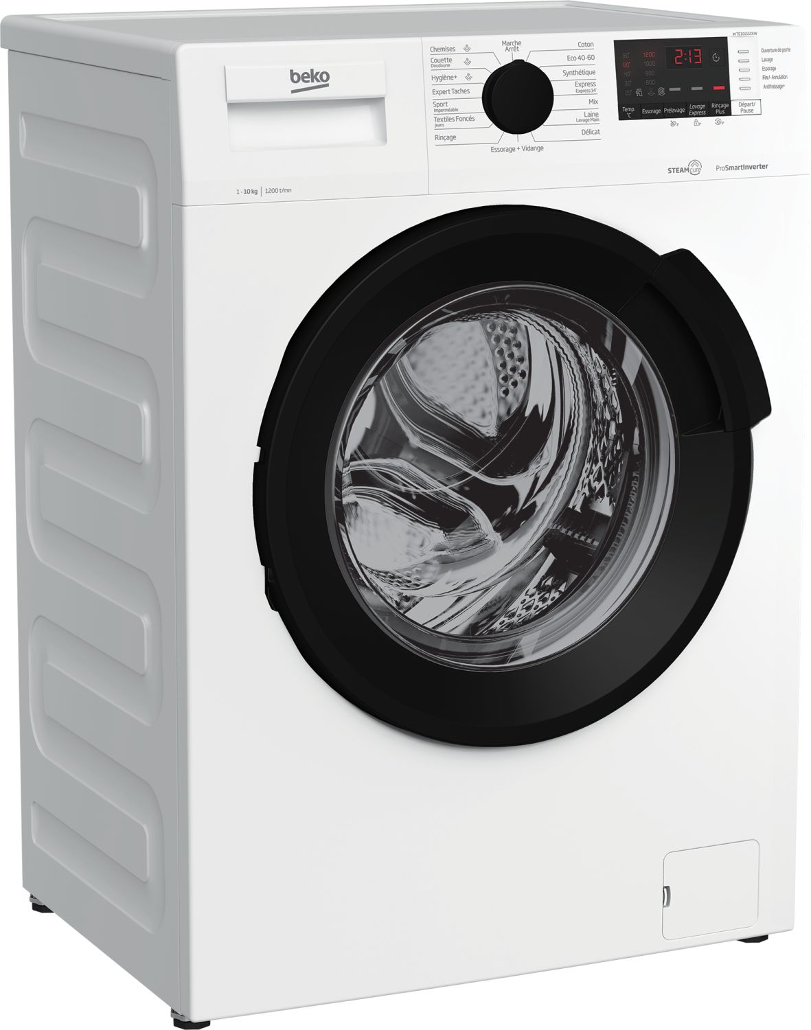 BEKO Lave linge frontal 10 kg essorage 1100 trmn WTE10222XW - vue 4