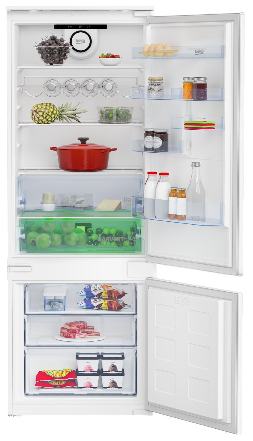 BEKO Réfrigérateur Intégrable Combiné BCSE400E40SN - vue 3