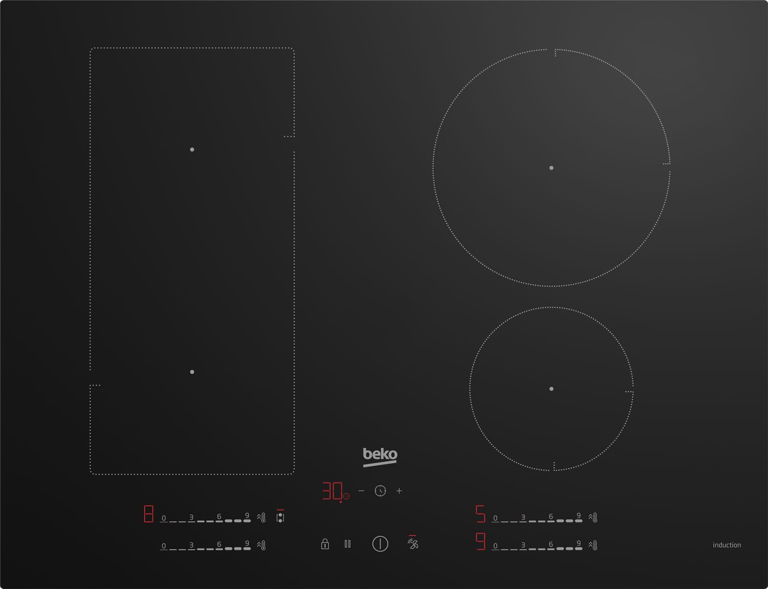 BEKO Table de cuisson Induction HII74700UF - vue 3