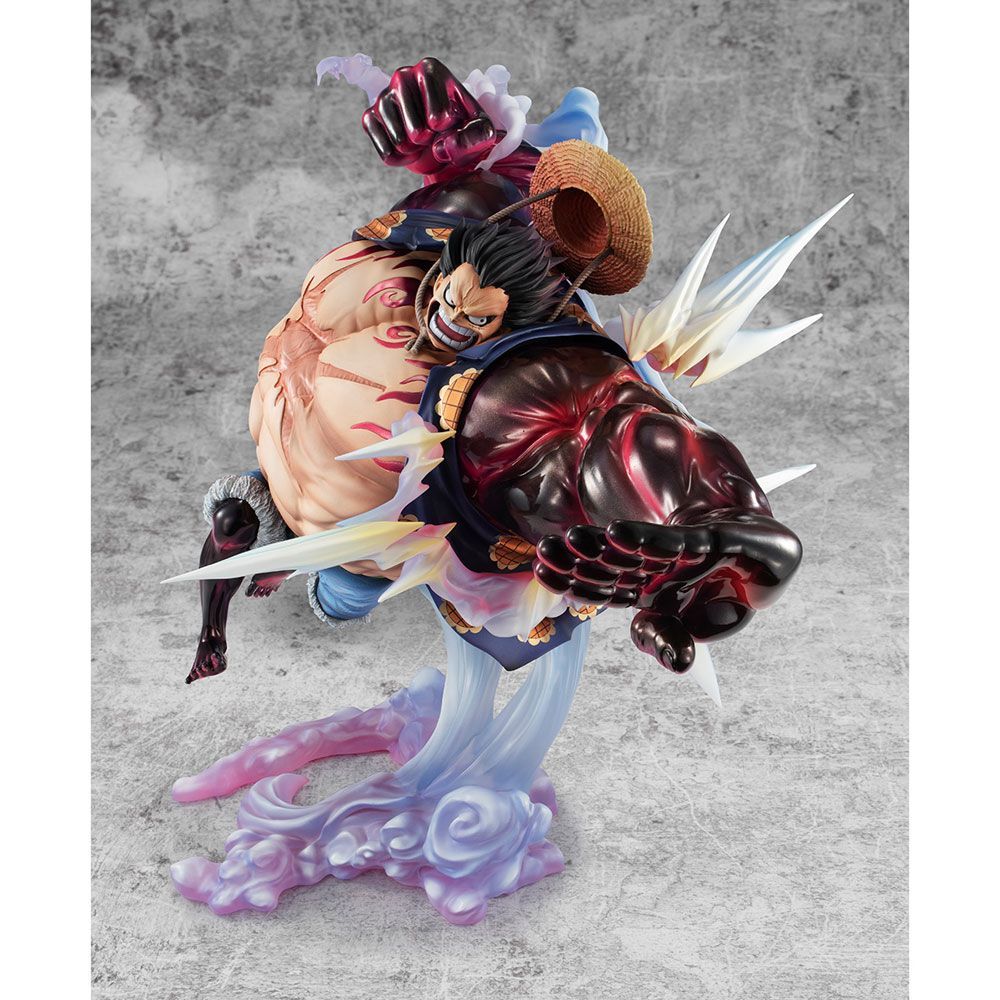 One Piece Statuette Excellent Model P.O.P. Sa-Maximum Monkey D. Luffy Gear 4 Boundman Ver. 2 27 Cm