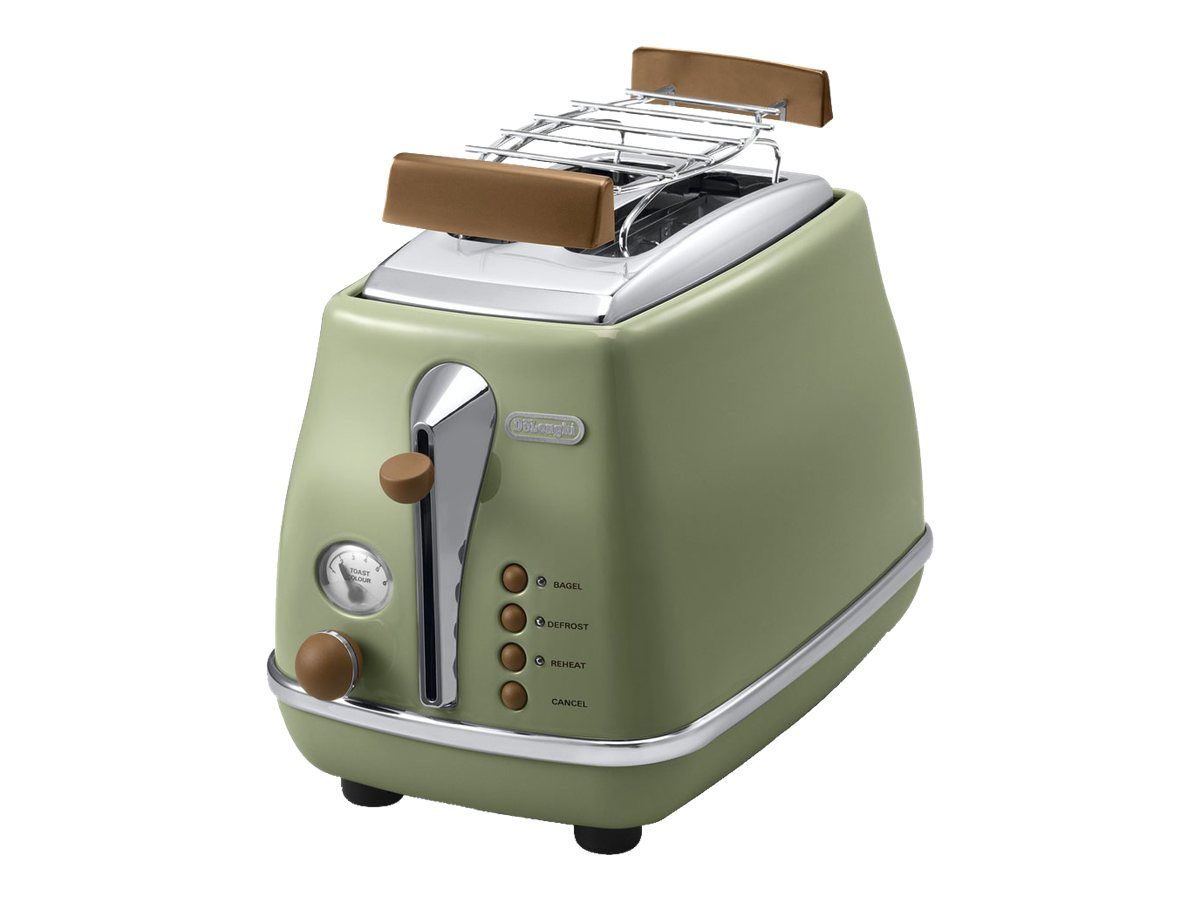 De'Longhi Icona Vintage CTOV 2103.GR Grille pain 2 tranche 2 Emplacements