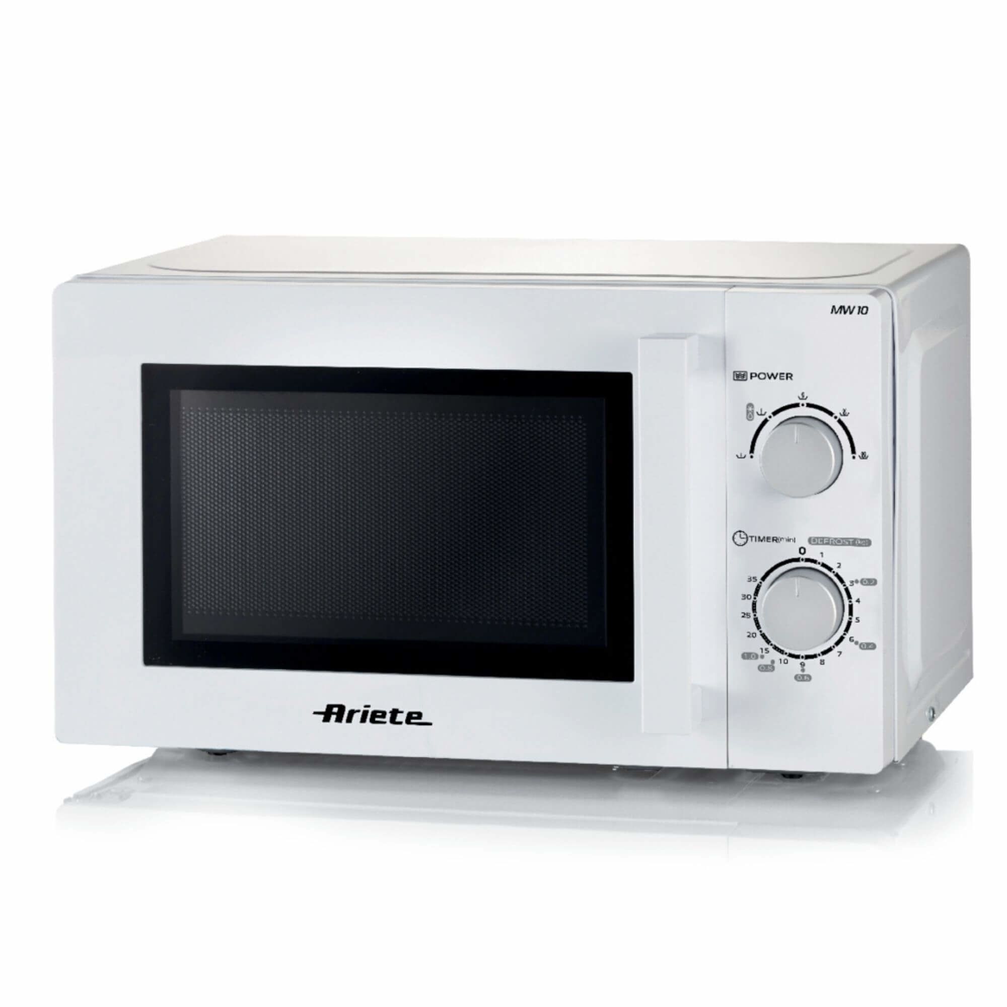 Ariete 951 Four à micro ondes 20 litres réchaud cuiseur et décongélation 5 niveaux de puissance plateau tournant 25 5 cm minuteur 35 minutes